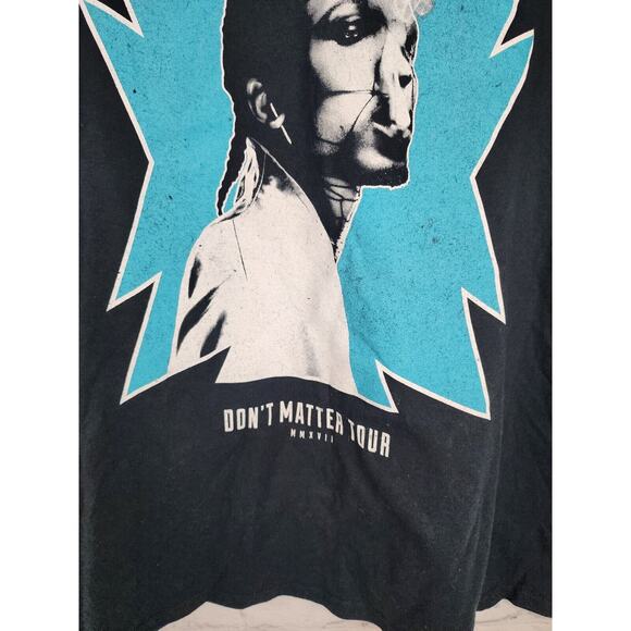 AUGUST ALSINA Dont't Matter Tour Shirt Size L Black Urban Hip Hop RAP Vtg - Picture 2 of 4